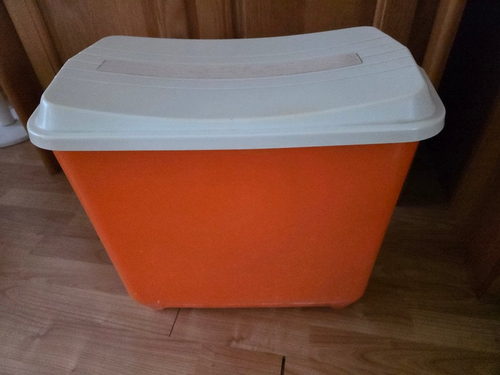 Wasbox 50x32cm kunststof, Ophalen, Gebruikt, Oranje, Wasmand