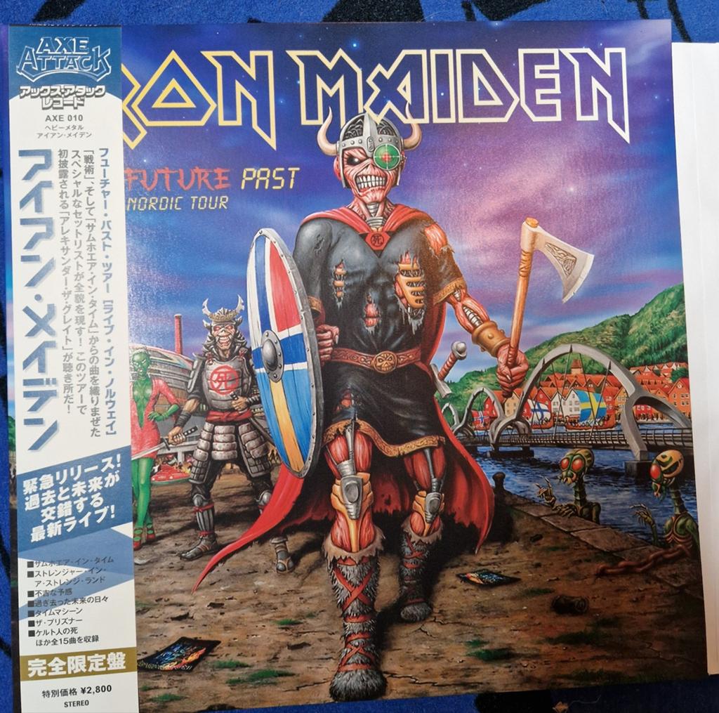 Iron maiden future past nordic tour 2lp, Cd's en Dvd's, Vinyl | Hardrock en Metal, Ophalen of Verzenden, Zo goed als nieuw