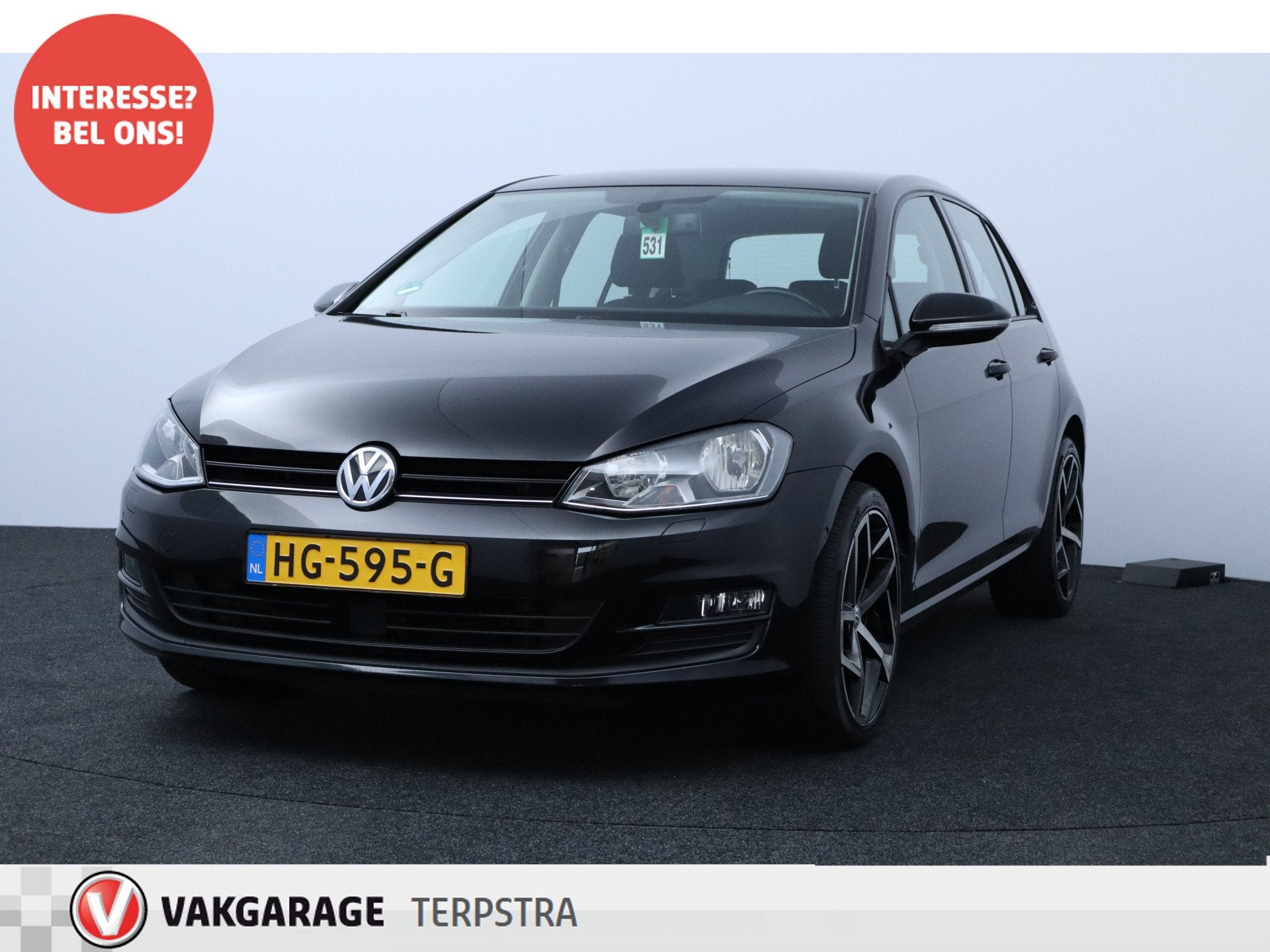 Volkswagen Golf 1.2 TSI Business/ 18'' LMV/ Adaptive Cruise/, Auto's, Euro 5, Stof, Gebruikt, Zwart