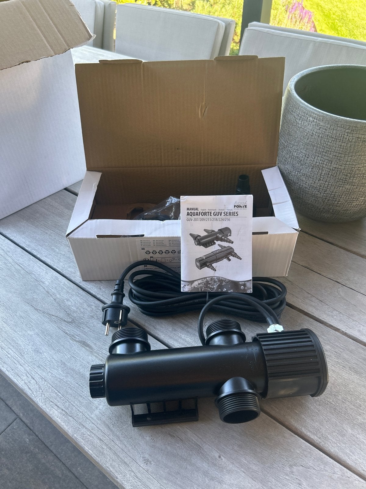 Aquaforte GUV-209 UV-C filter voor vijver, Tuin en Terras, Ophalen of Verzenden, Nieuw