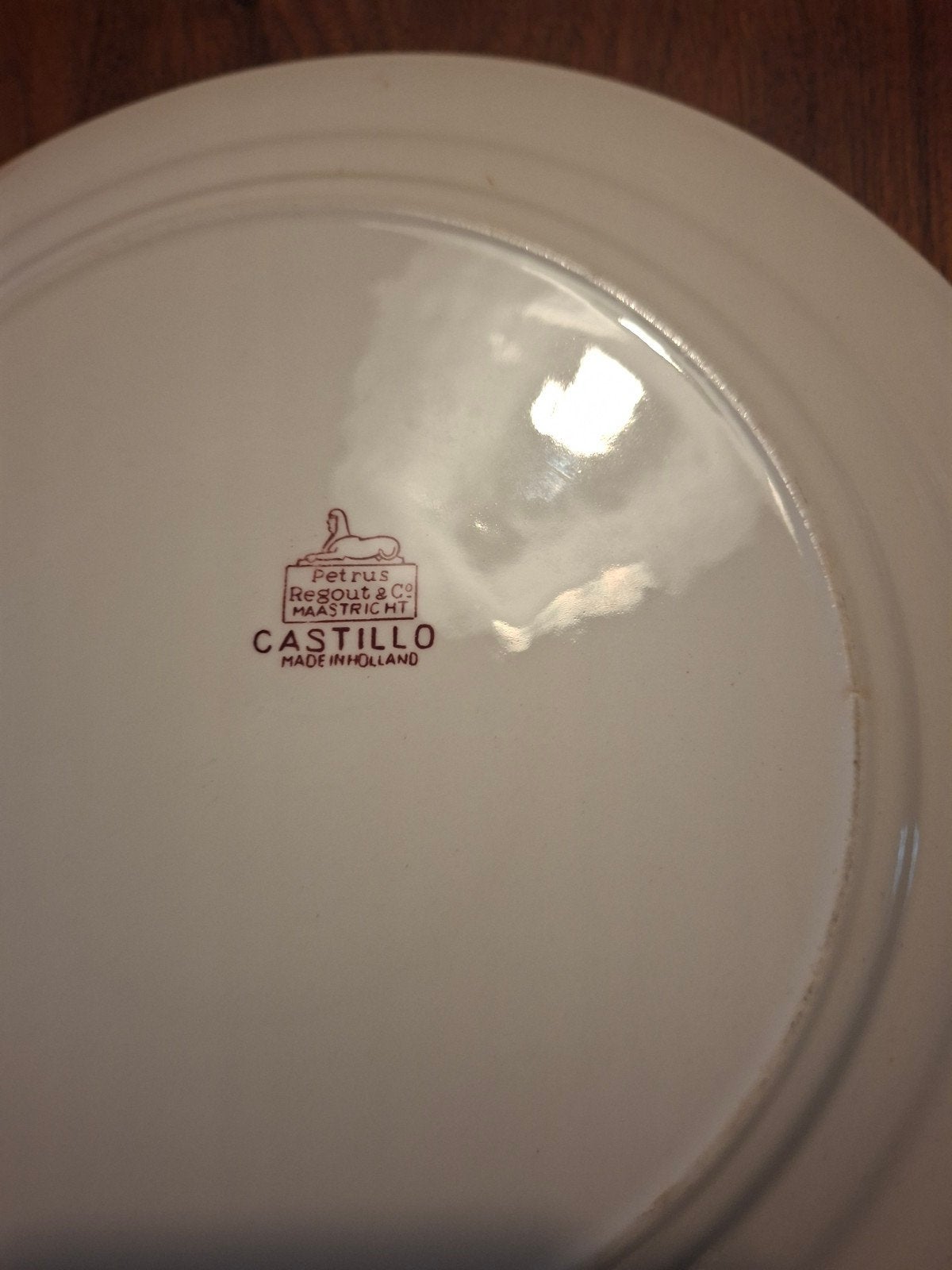 Petrus Regout & Co Maastricht Castillo Servies, Ophalen