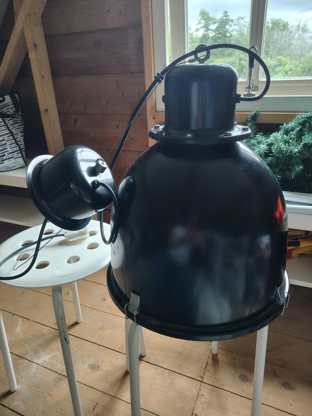 Zwarte hanglamp ikea, Ophalen, Gebruikt