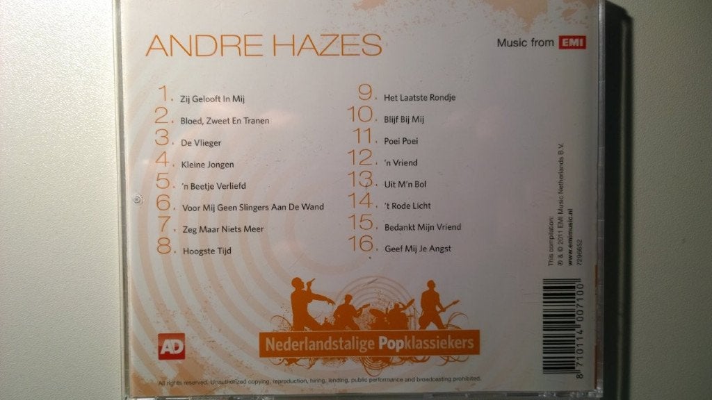 André Hazes - Nederlandstalige Popklassiekers, Ophalen of Verzenden, Zo goed als nieuw, Levenslied of Smartlap, Album