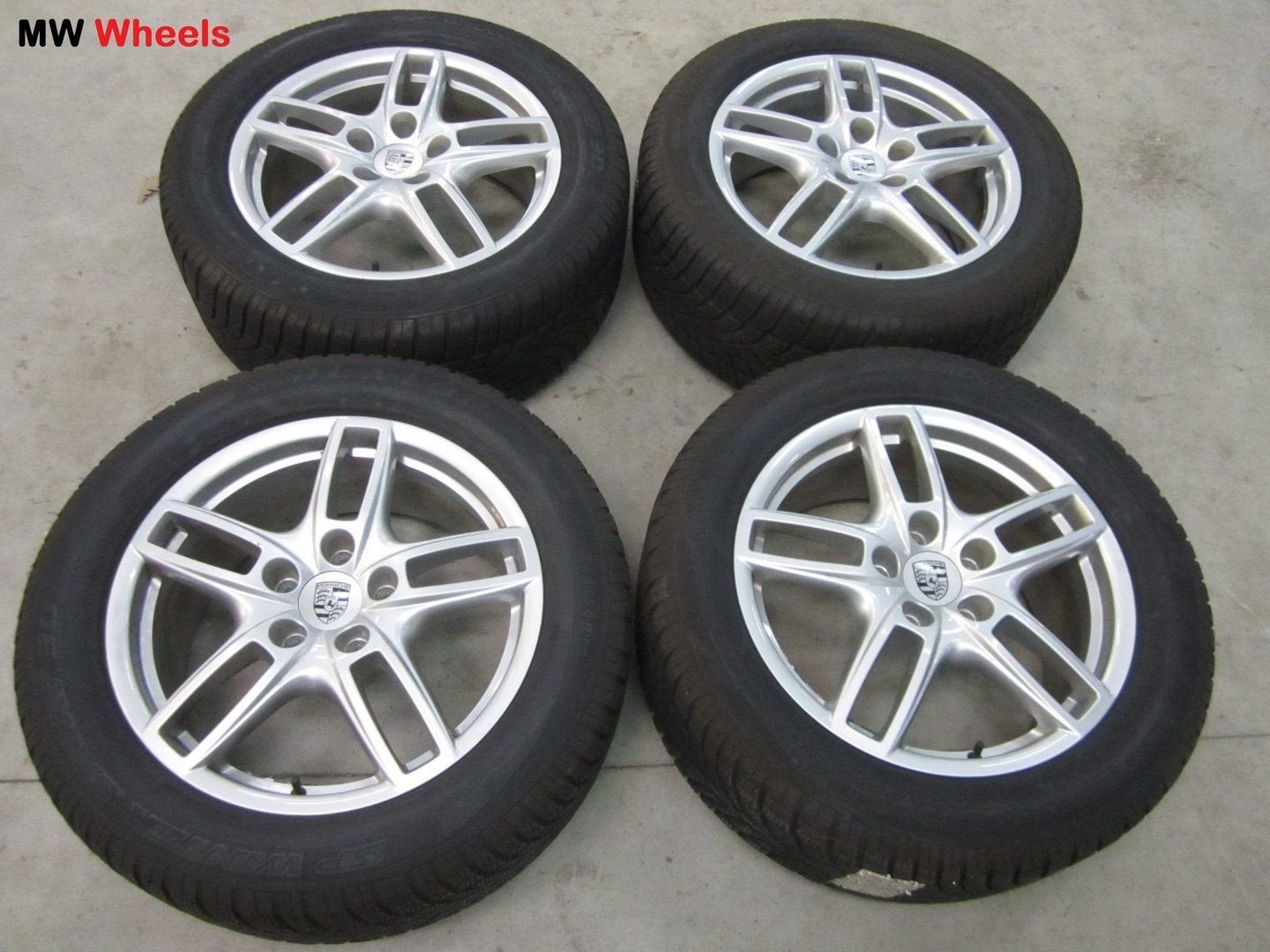 Porsche 19 inch Origineel Cayenne velgen met winterbanden, Auto-onderdelen, 19 inch, Gebruikt, -, 265 mm