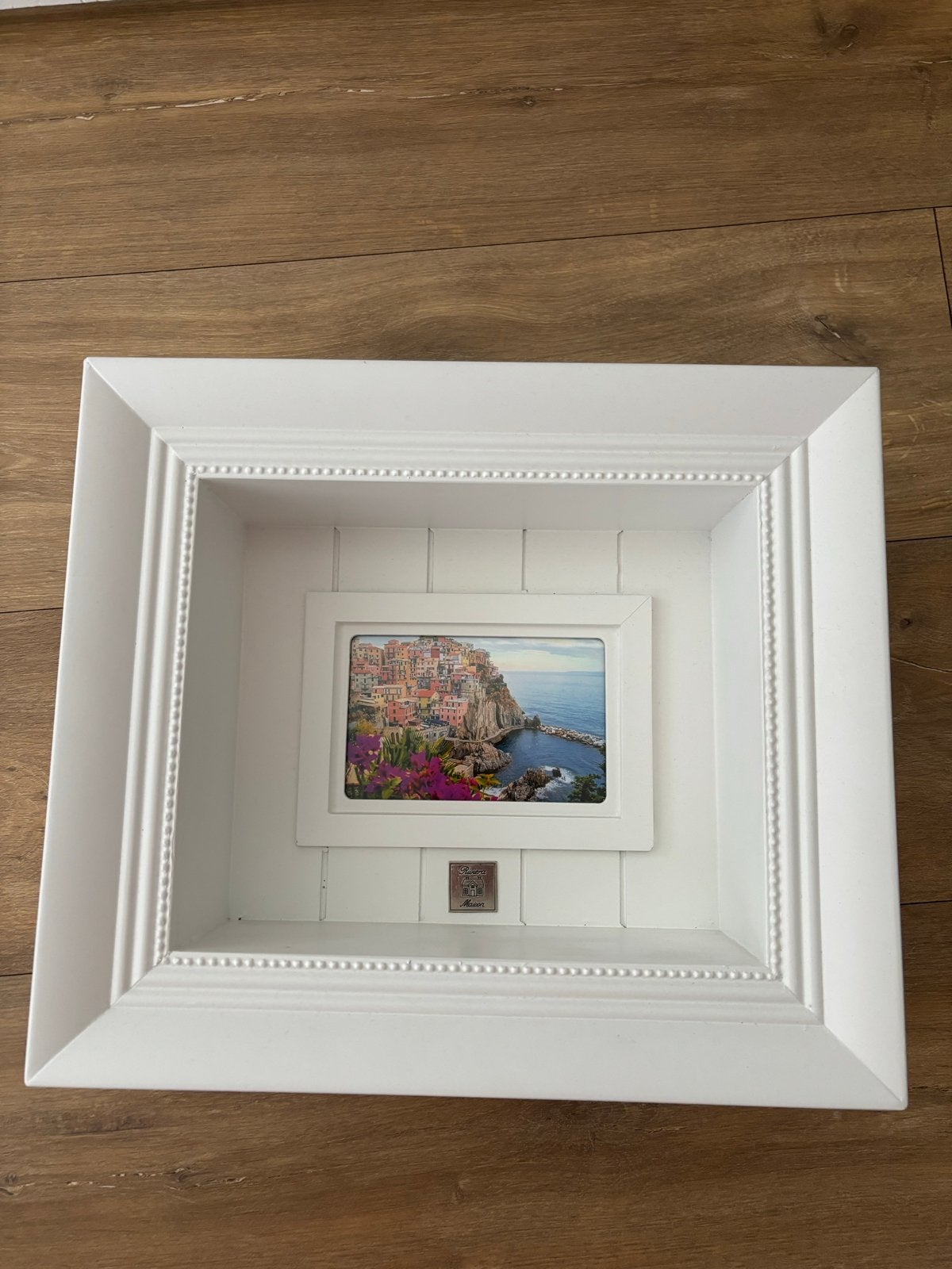 Riviera Maison witte fotolijst met 3D-effect, Ophalen of Verzenden, Zo goed als nieuw, Fotolijst, Met afbeelding