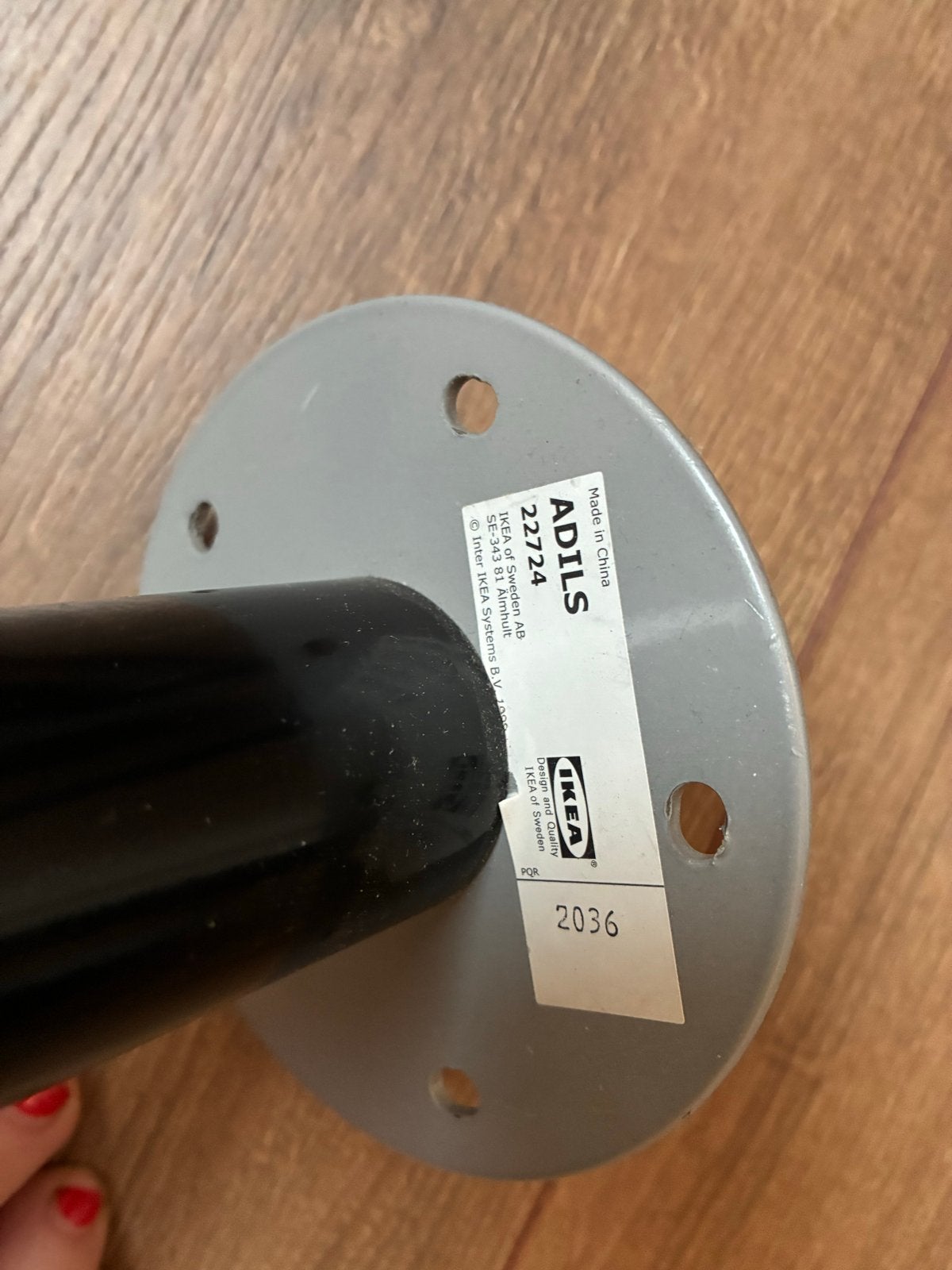 IKEA Adils Tafelpoten Zwart (4 stuks), Huis en Inrichting, Tafelonderdelen, Tafelpoot, Minder dan 50 cm, Gebruikt, 50 tot 100 cm