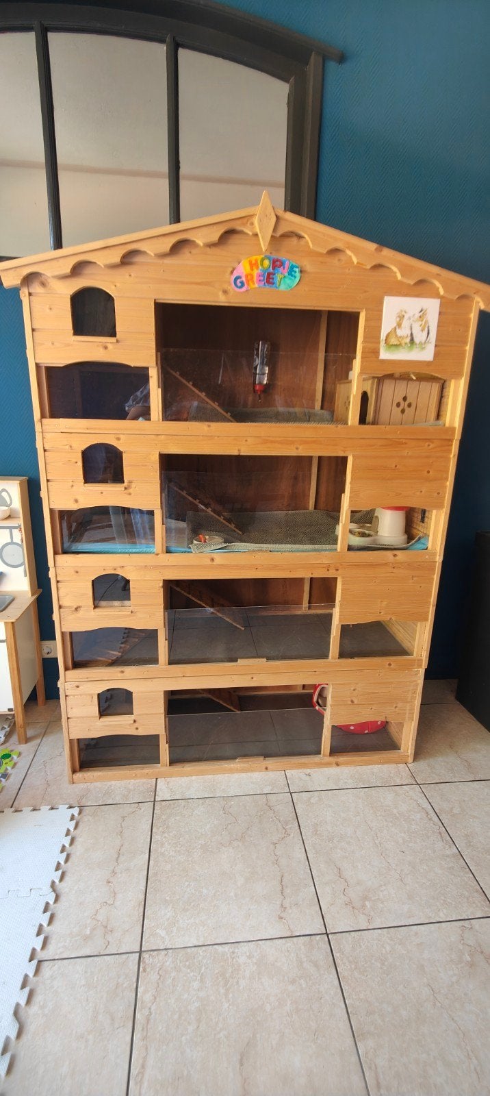 Prachtige cavia villa te koop, Ophalen, Zo goed als nieuw, Overige typen