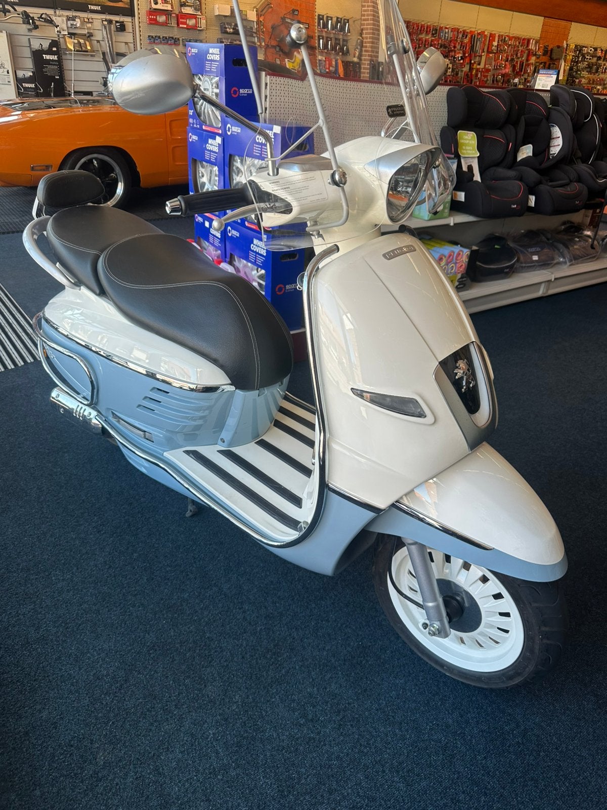Peugeot scooter blauw kenteken te koop, Ophalen of Verzenden, Zo goed als nieuw, Benzine, Overige modellen