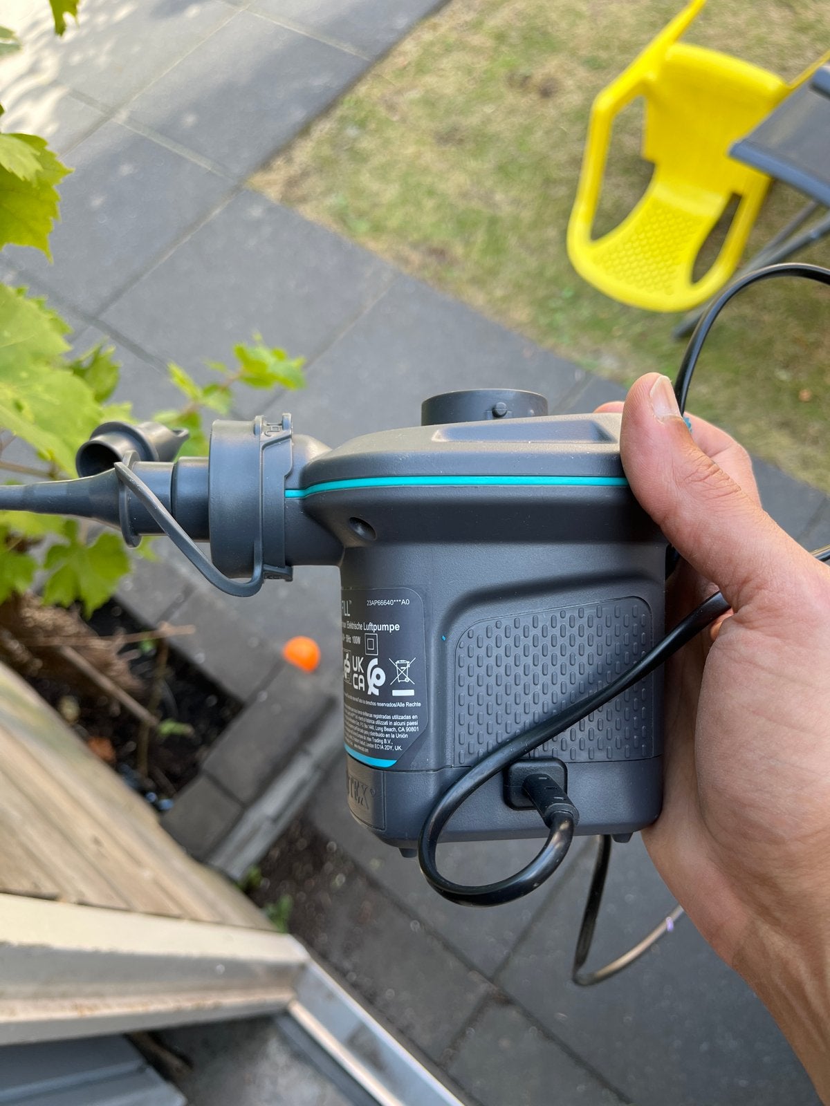Intex Quick Fill elektrische luchtpomp, Caravans en Kamperen, Ophalen, Zo goed als nieuw, Elektrisch