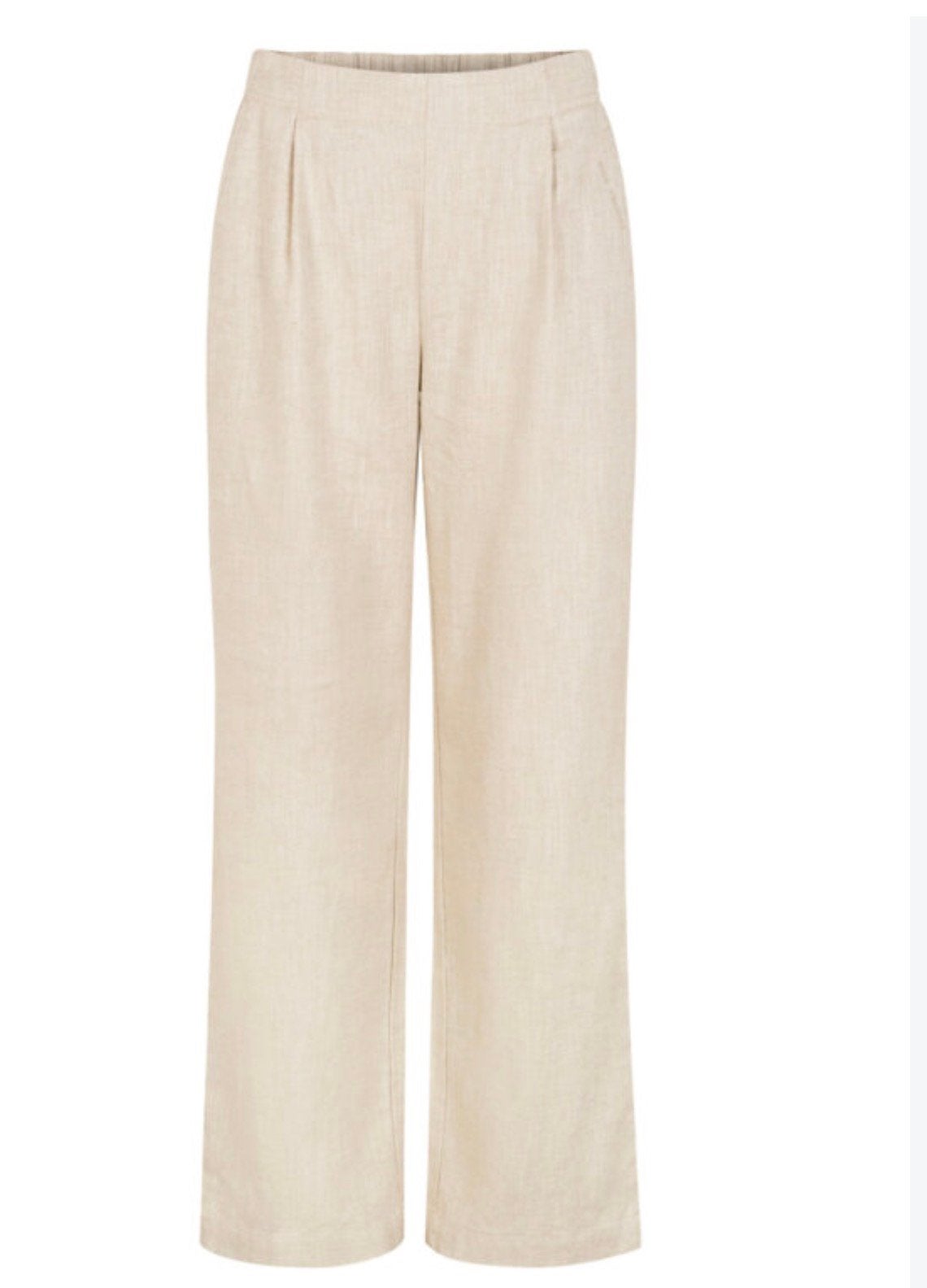 Ésme Studios linnen broek, Maat 38/40 (M), Beige, Ophalen of Verzenden, Zo goed als nieuw