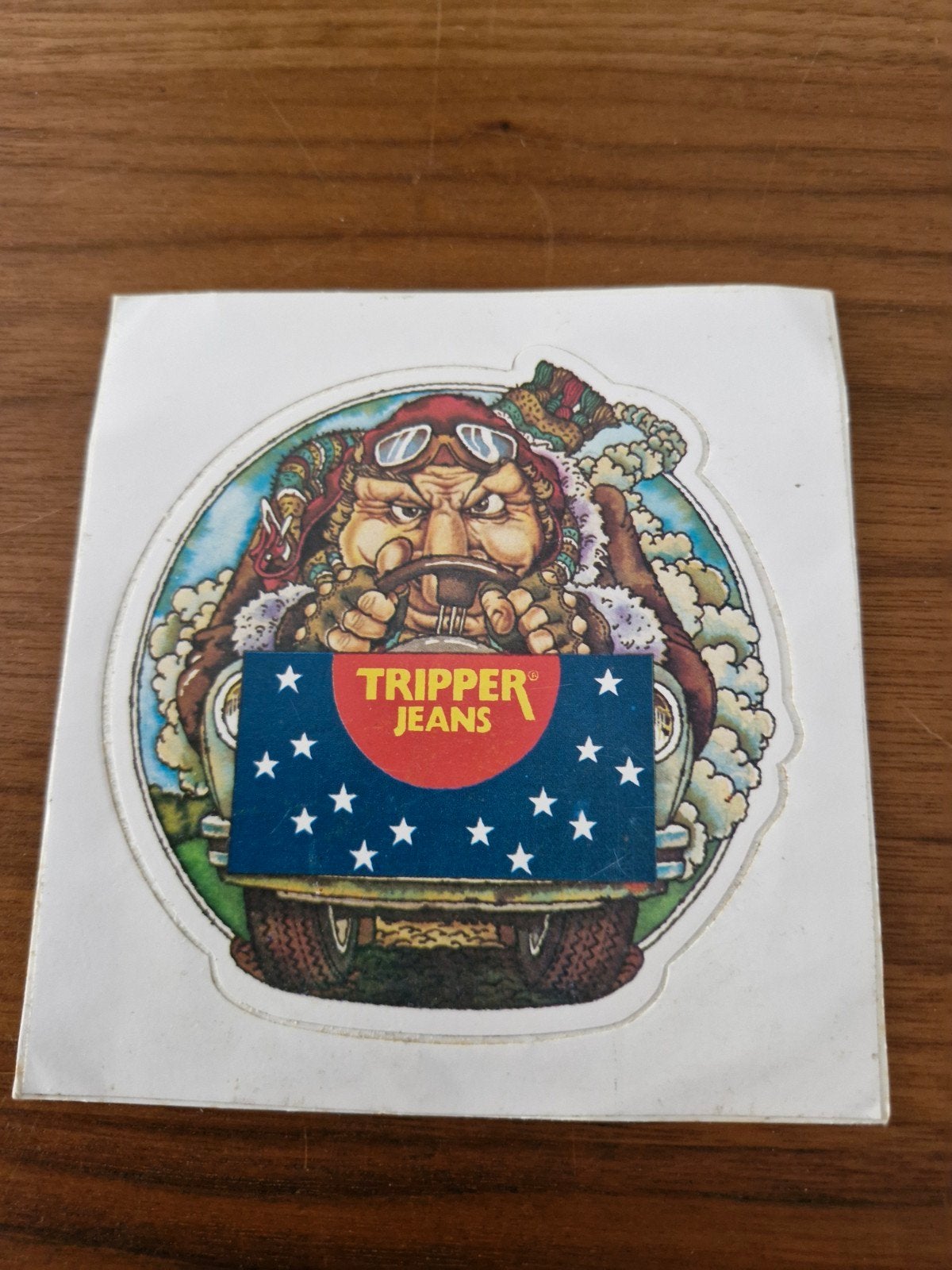12181 Vintage Tripper Jeans Sticker - Uniek Design, Ophalen of Verzenden, Gebruikt, Merk