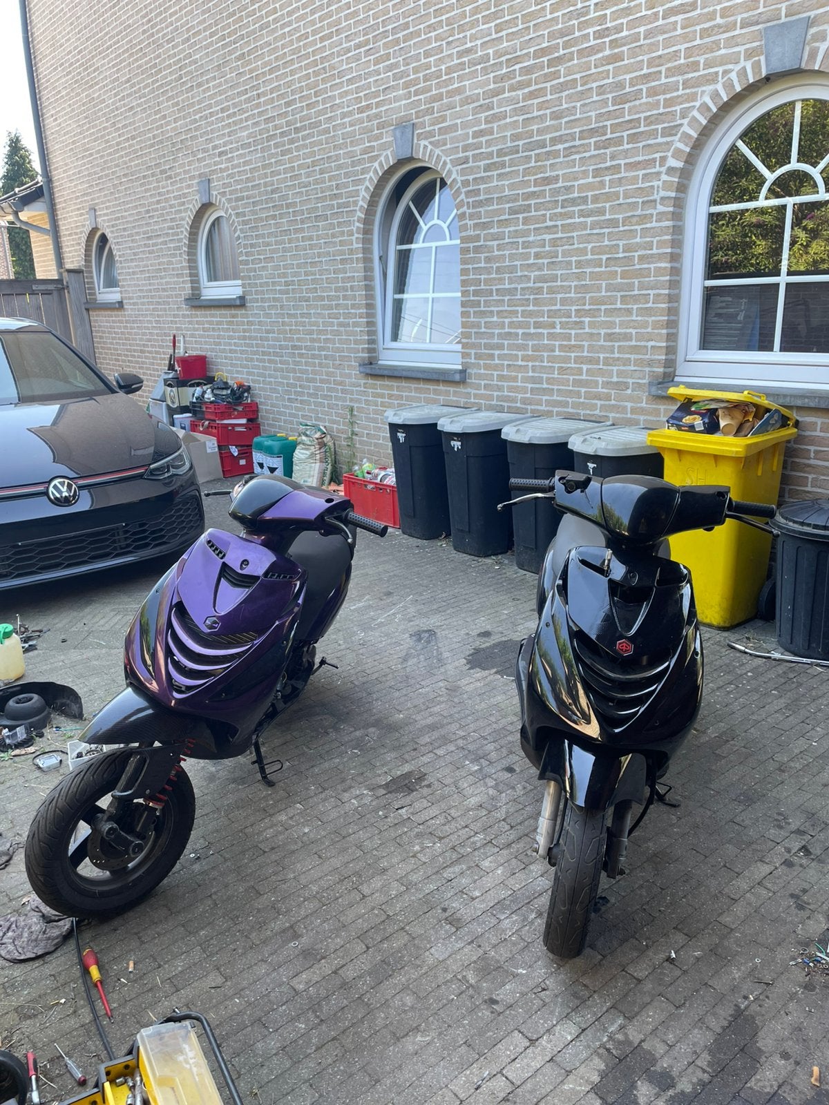 172 st 1 paarse zip. 70 cc mk2  zwarte zip, Fietsen en Brommers, Scooters | Piaggio, Zo goed als nieuw, Zip, Maximaal 45 km/u