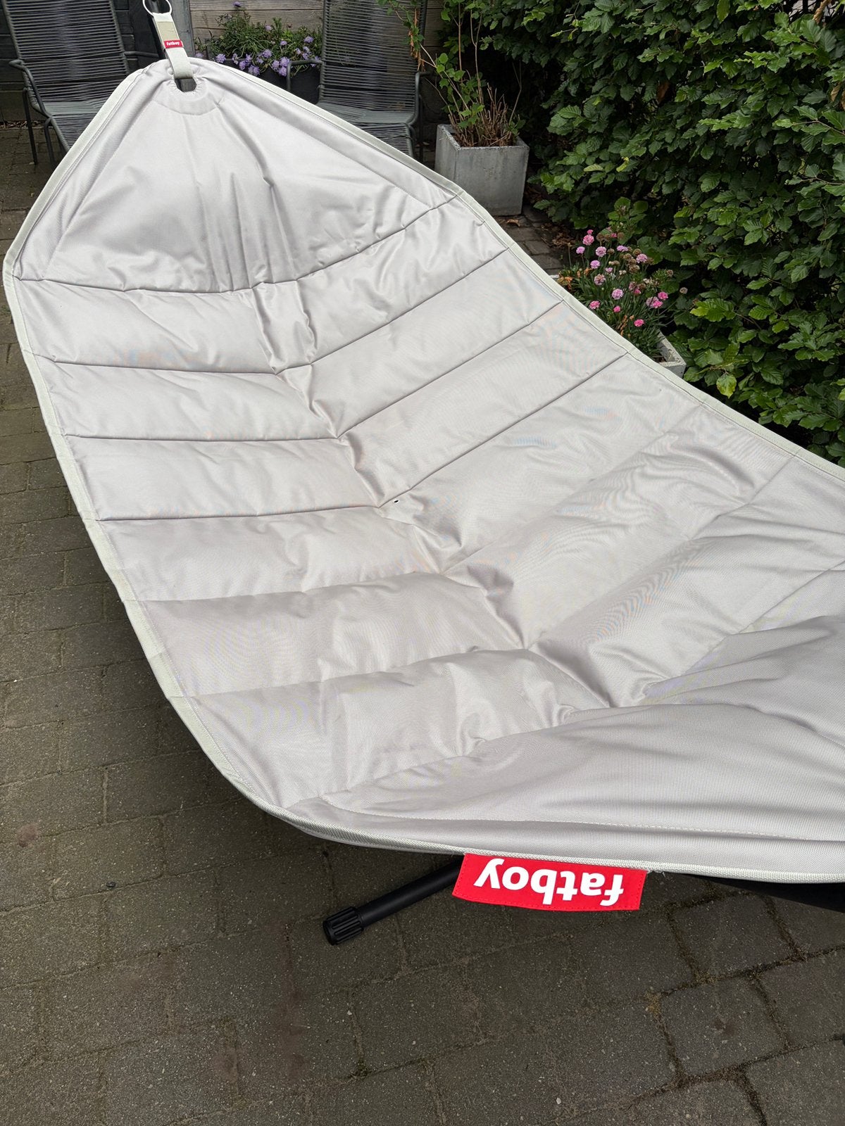 Fatboy Headdemock hangmat lichtgrijs, Tuin en Terras, Hangmatten, Ophalen, Opvouwbaar, Meerpersoons, Zo goed als nieuw