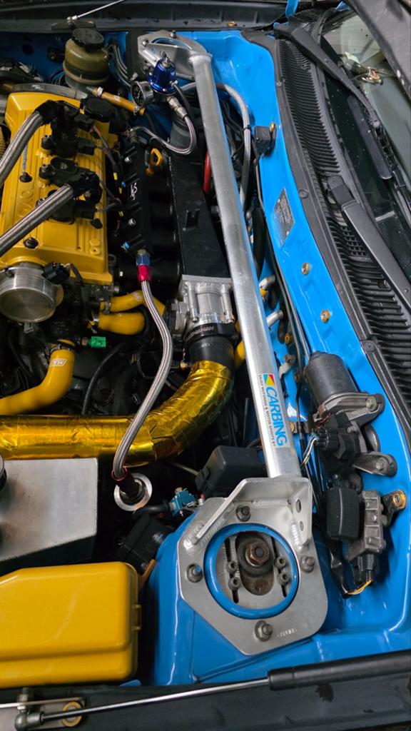 Toyota Starlet Jdm Carbing veerpootbrug, Auto diversen, Tuning en Styling, Ophalen of Verzenden