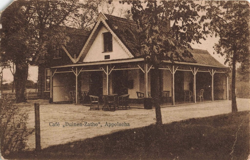 Appelscha Café Duinen-Zathe L2883, Ophalen, 1920 tot 1940, Gelopen, Friesland