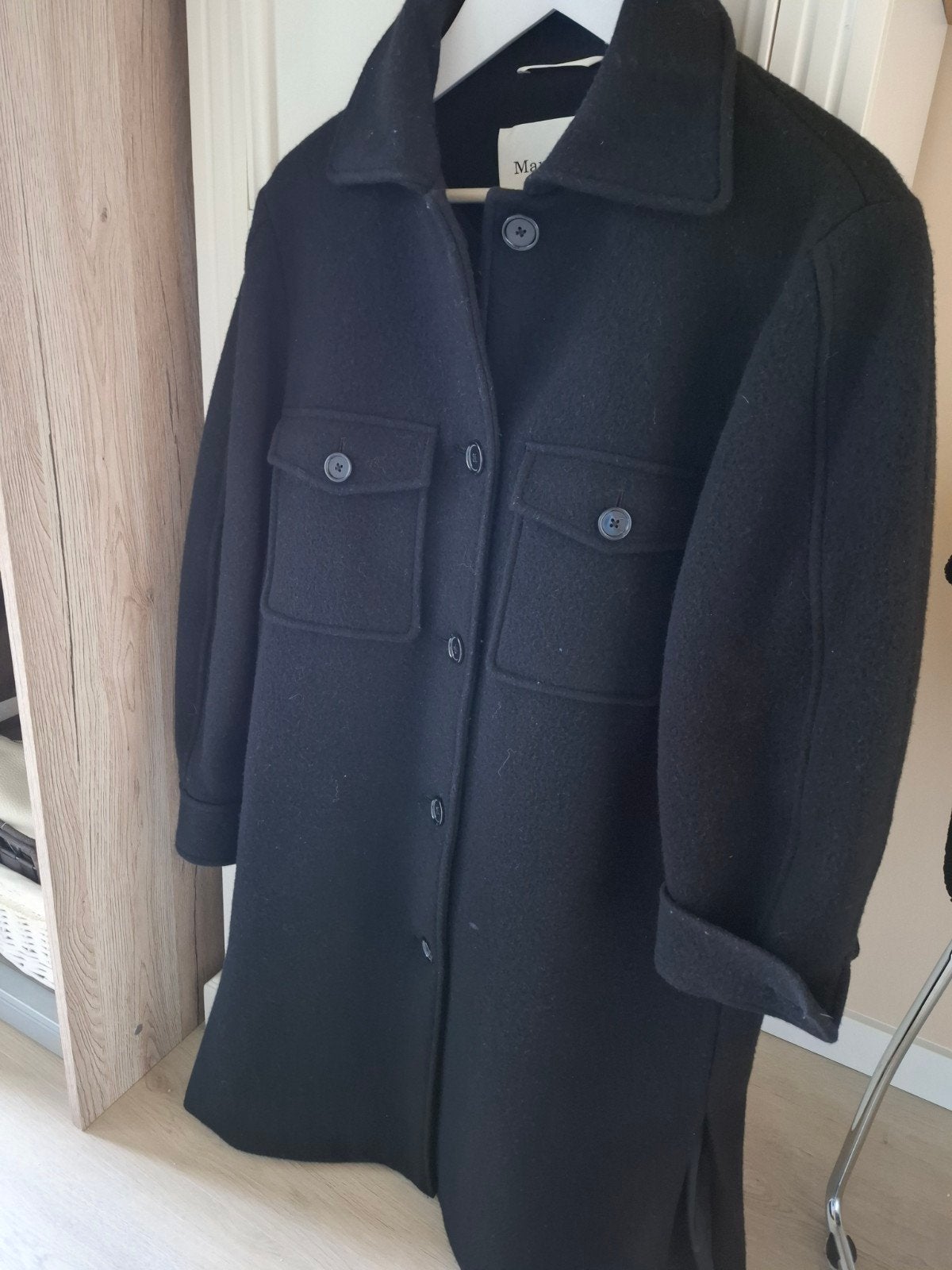 wollen jas van MARCO POLO, maat 38/40, zgan!!!, Kleding | Dames, Ophalen of Verzenden, Zo goed als nieuw, Maat 38/40 (M), Zwart