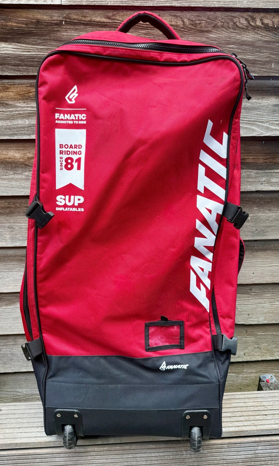 Fanatic SUP Boardtas met wielen - Zo goed als nieuw, Watersport en Boten, Suppen, Ophalen of Verzenden, Zo goed als nieuw, SUP-accessoire