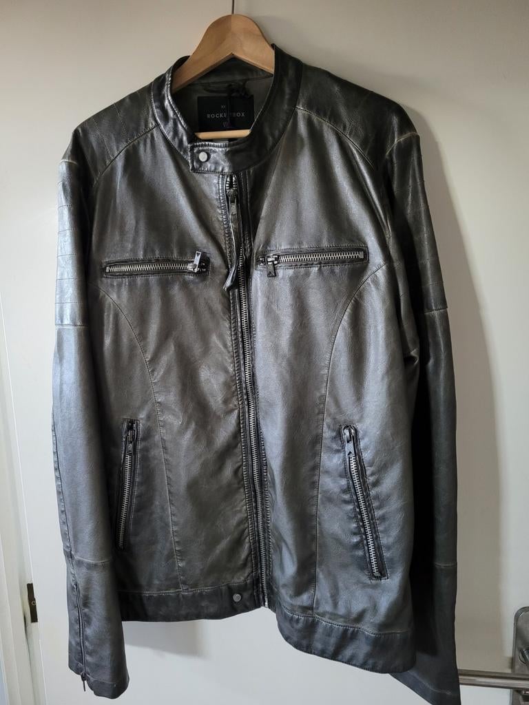 Nieuw! Rockerbox Motor Jacket prachtige heren jas, Ophalen of Verzenden, Nieuw, Zwart