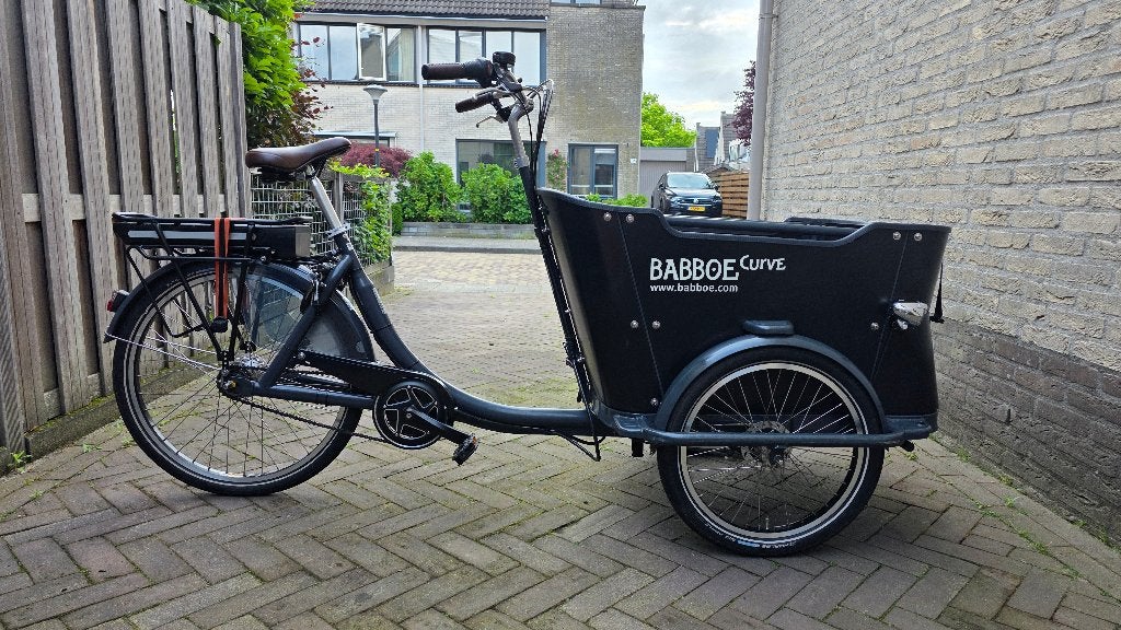 Babboe Curve-E Elektrische Bakfiets – Zeer nette staat, 4 kinderen of meer, Huif, Zo goed als nieuw, Ophalen