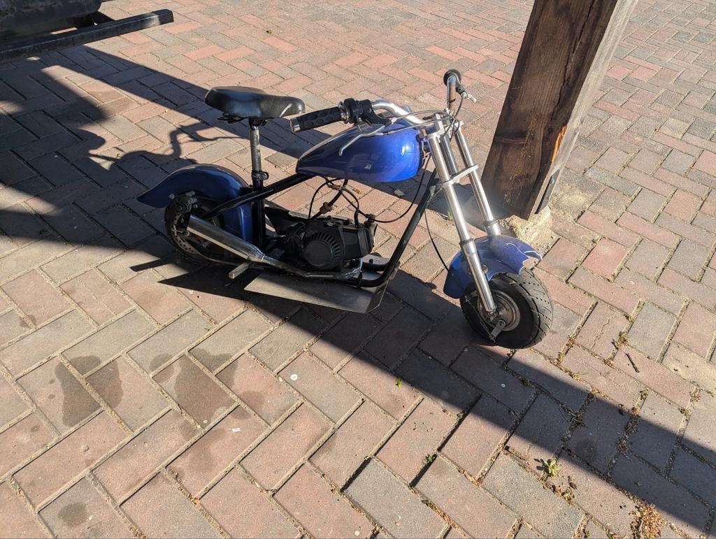 Blauwe Minibike / Pocketbike, Ophalen, Gebruikt, Onbekend, Pitbike
