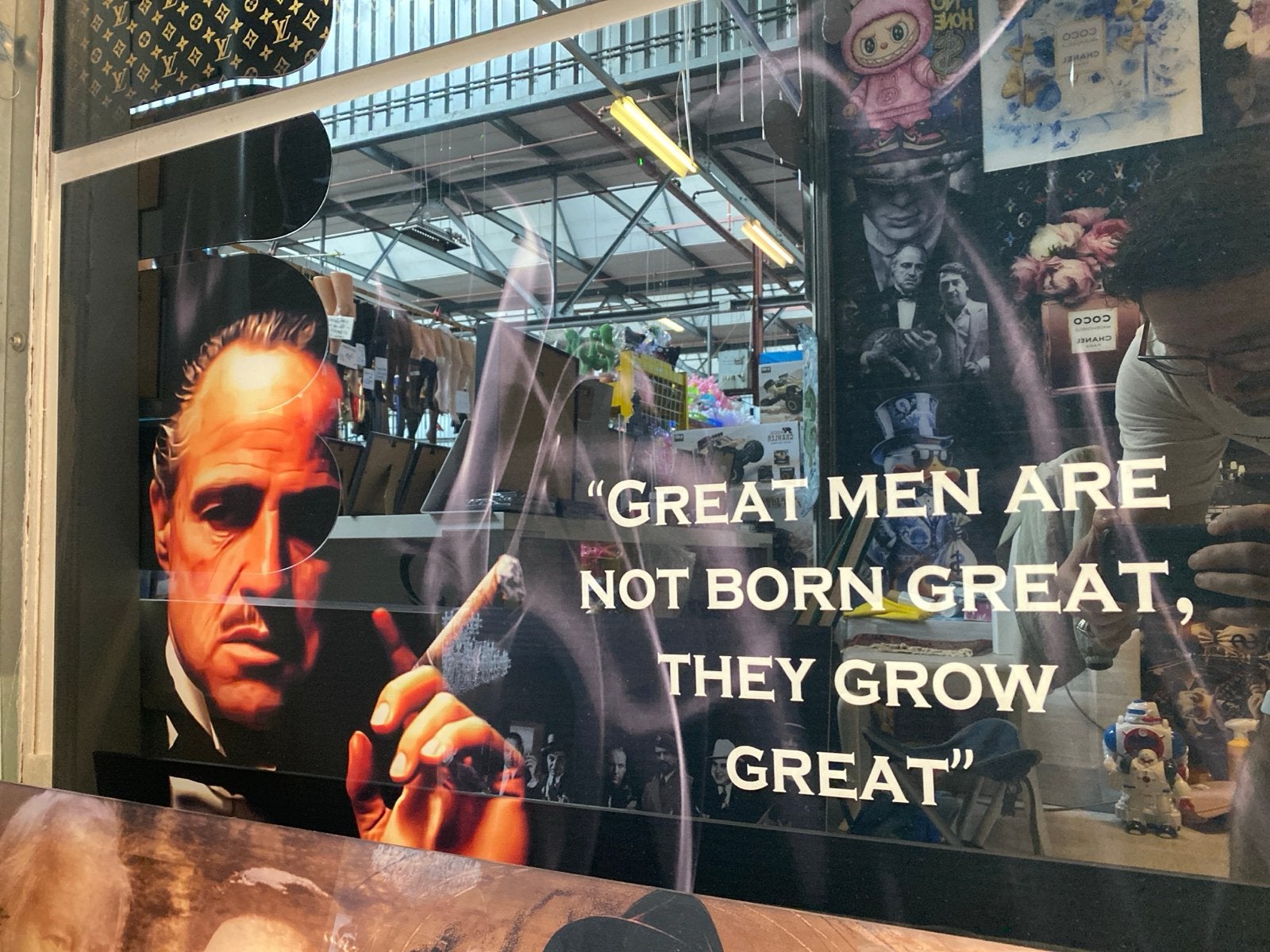 Godfather plexiglas schilderij 90x60cm met aluminium frame, Ophalen of Verzenden