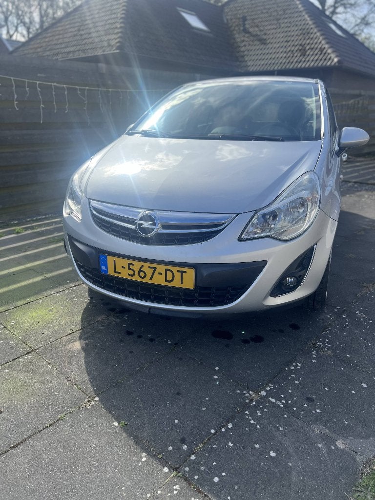 Mooie sportieve Opel Corsa D 1.2 16V 5D 2012 Grijs Facelift, Auto's, Voorwielaandrijving, Zwart, 4 cilinders, 1229 cc