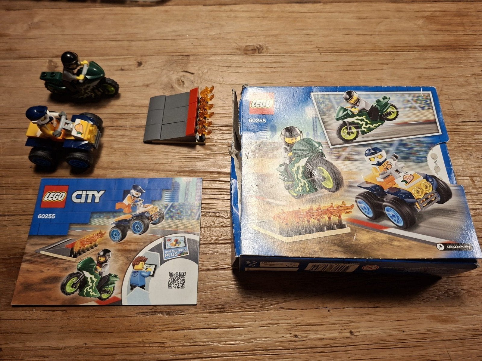 Lego City 60255 Stuntteam (quad en motor), Ophalen, Zo goed als nieuw, Overige merken