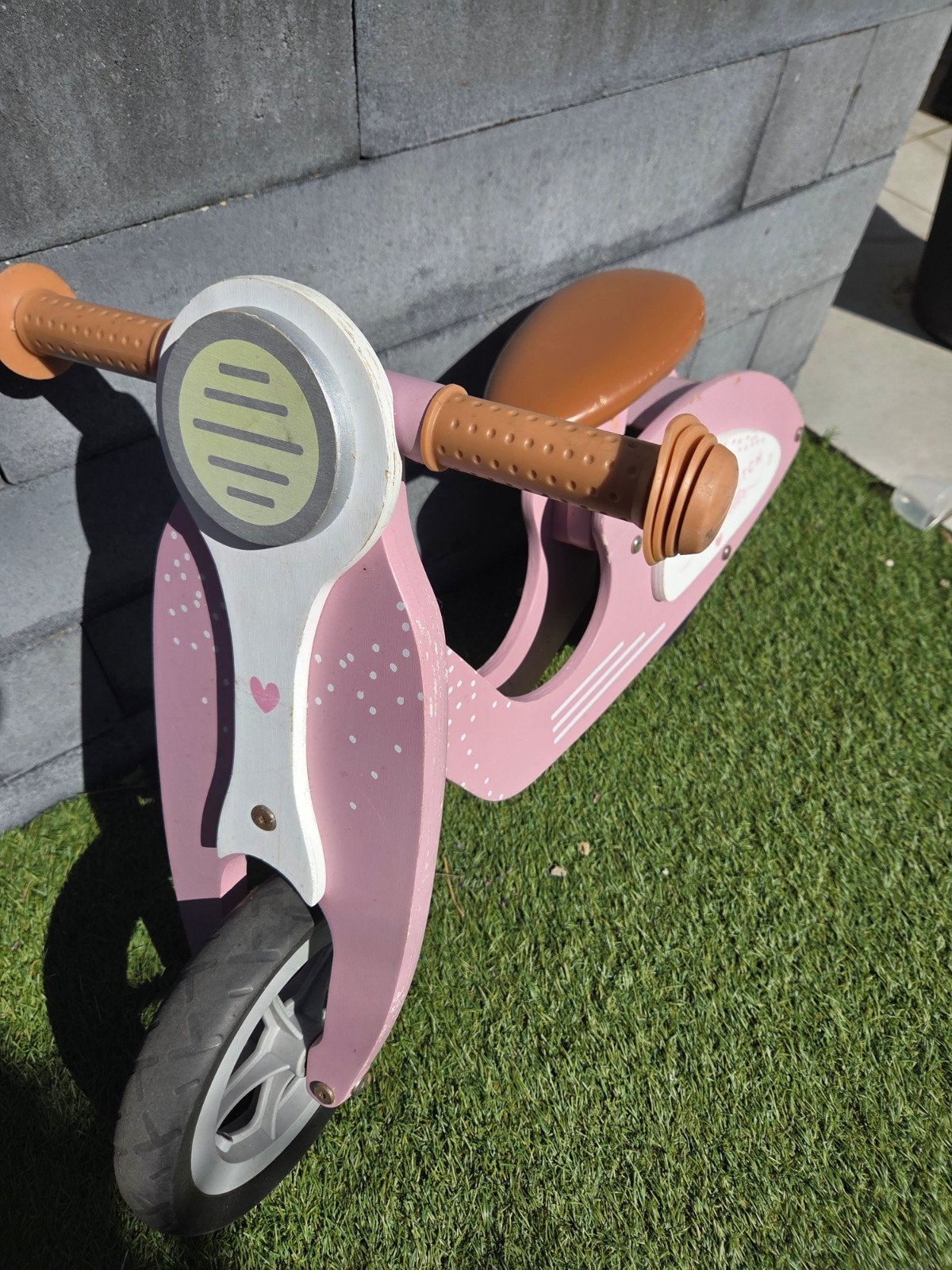 Little Dutch Houten Loopfiets - Loopscooter Roze, Ophalen, Gebruikt, Loopfiets