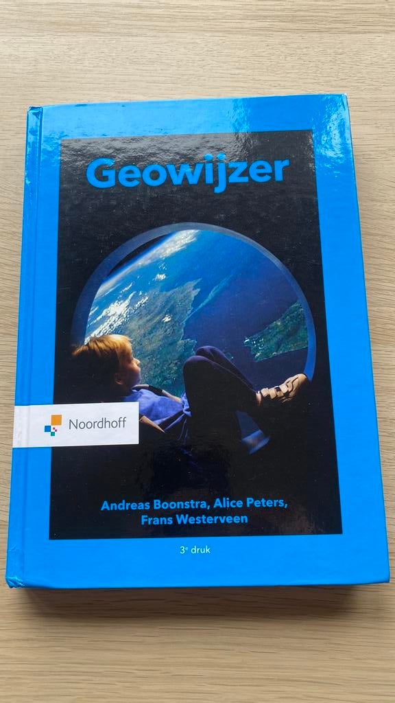 GeoWijzer, Boeken, Studieboeken en Cursussen, Andreas Boonstra; Alice Peters; Frans Westerveen, Zo goed als nieuw, Alpha, HBO