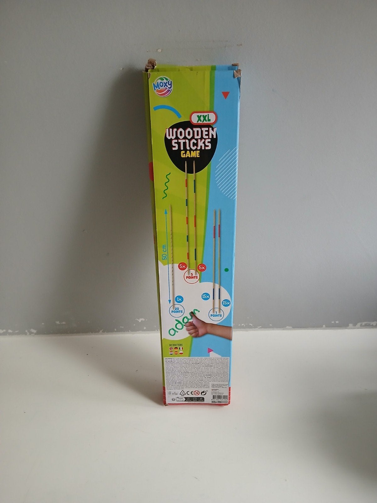XXL Mikado Spel - Houten Stokjes Spel (50 cm), Ophalen of Verzenden, Zo goed als nieuw, Jongen of Meisje