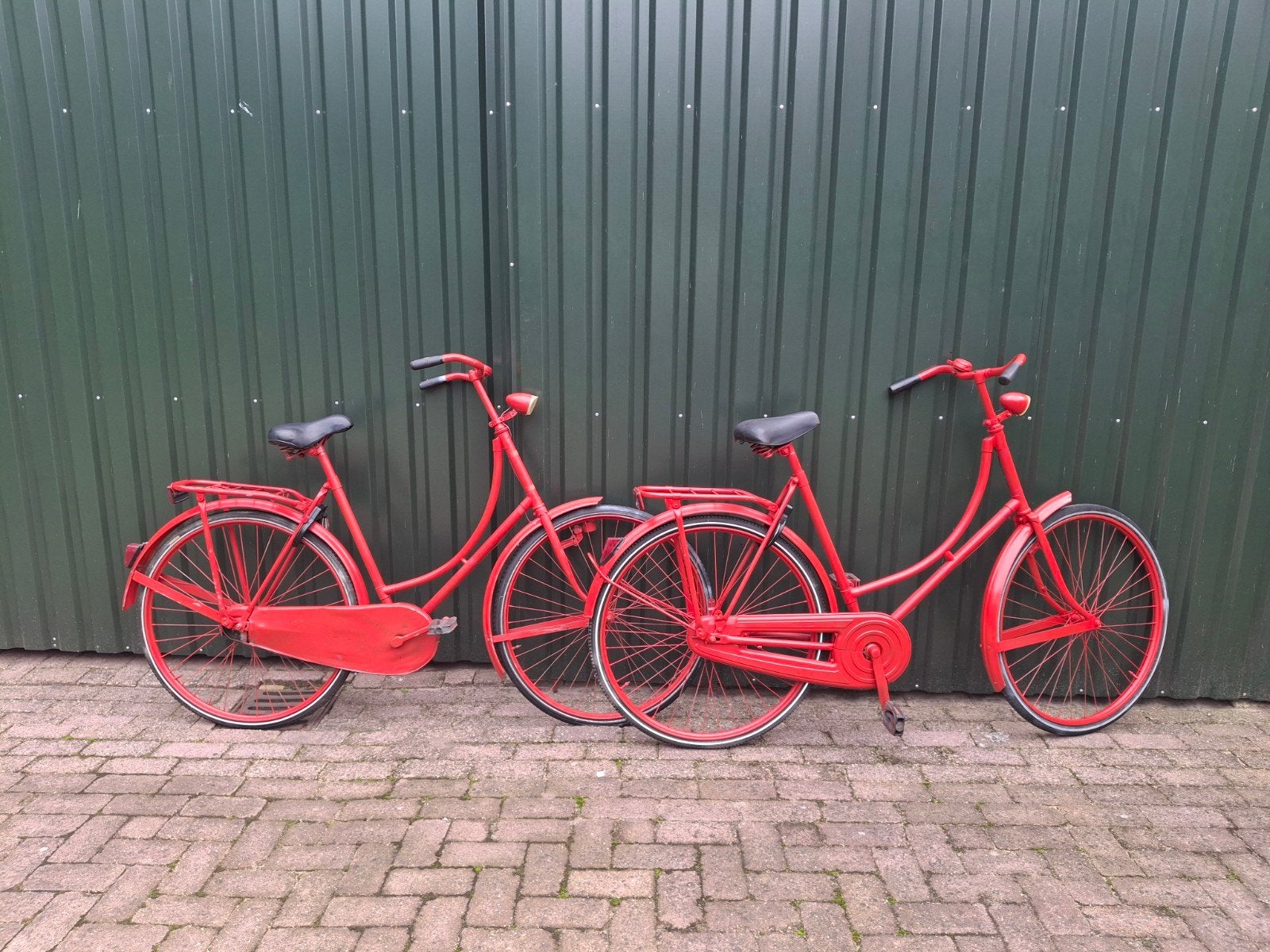 Twee rode omafietsen - goede staat, Terugtraprem, Ophalen, Overige merken, 53 tot 56 cm