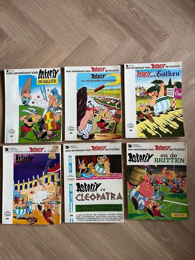 Asterix stripboeken - 6-delen, Boeken, Meerdere stripboeken, Ophalen of Verzenden, Gelezen