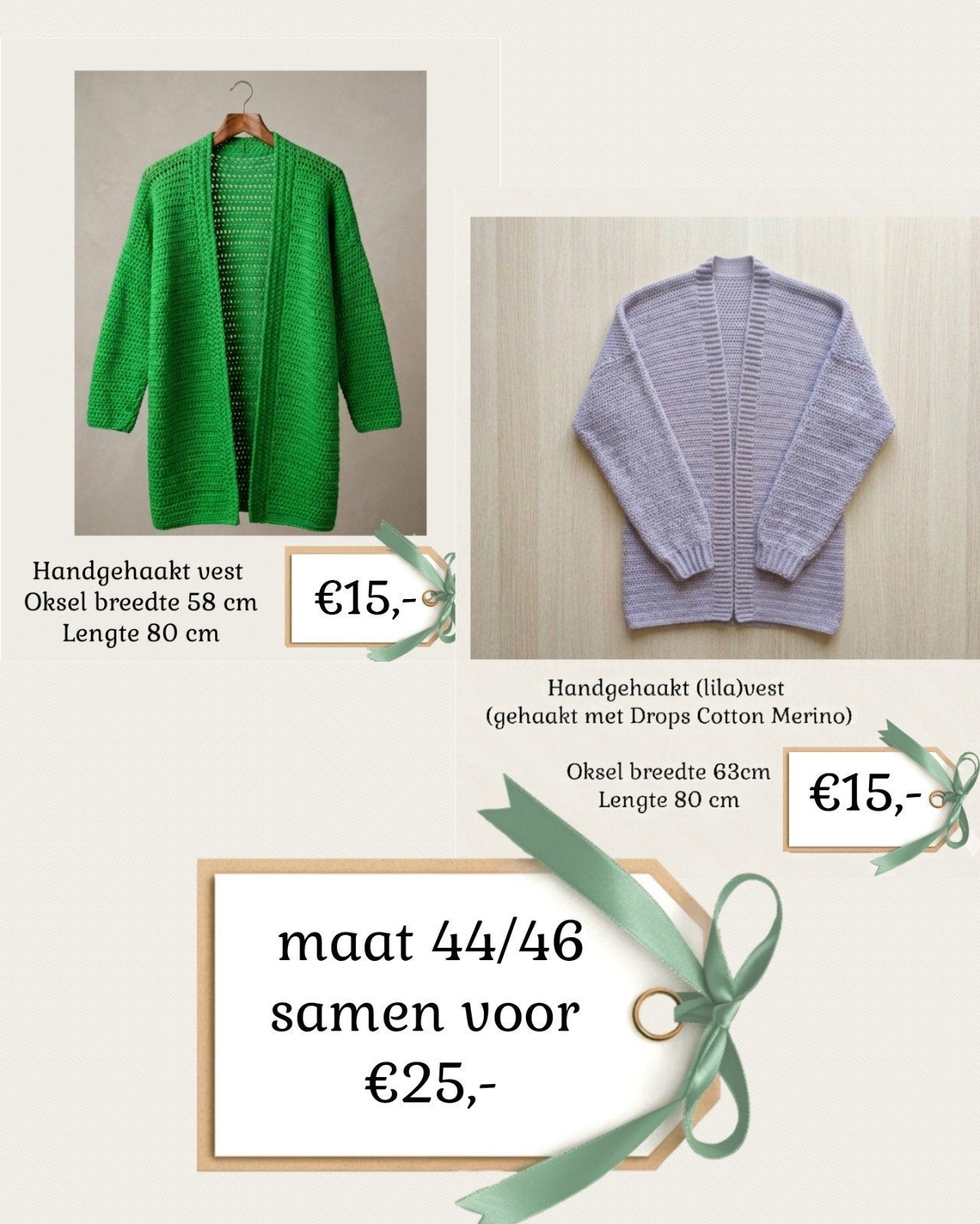 Handgemaakte vesten, Ophalen of Verzenden, Zo goed als nieuw