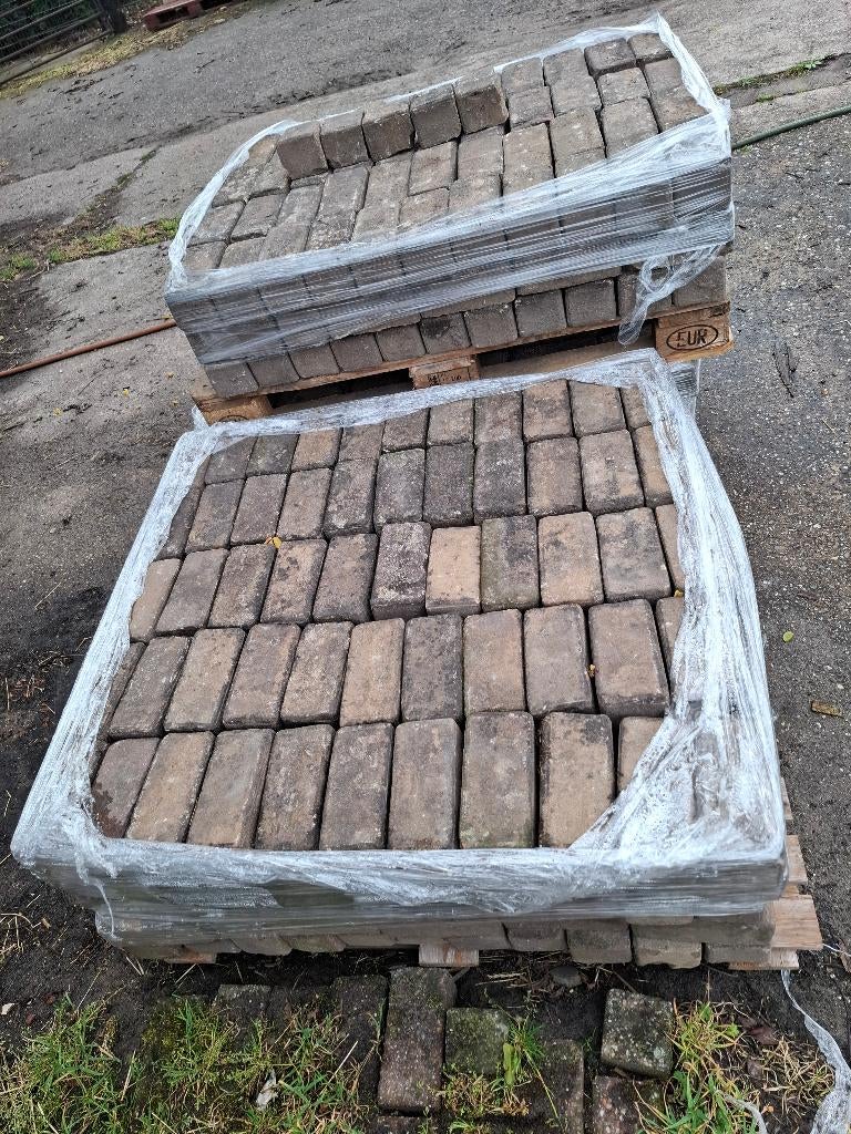 TE KOOP 11,5 M2 GEBAKKEN KLINKERS 10-DUIMERS, Tuin en Terras, Tegels en Klinkers, Ophalen, Overige materialen, Gebruikt, Klinkers
