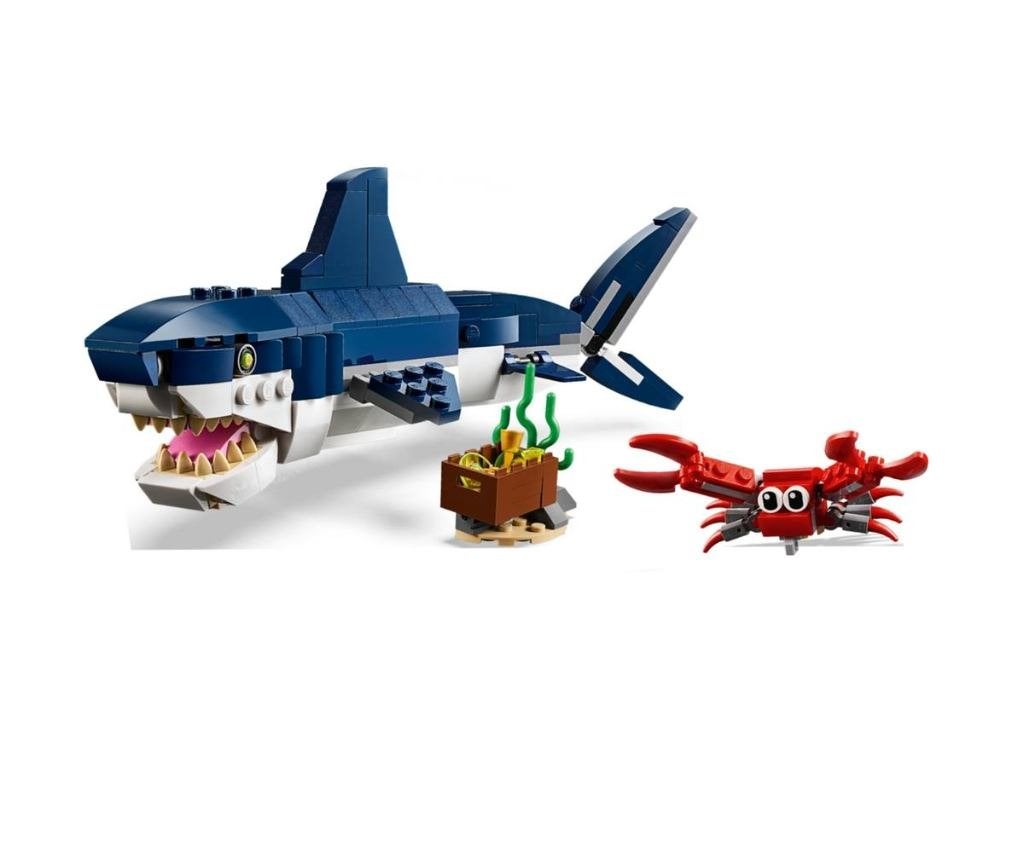 Lego diepzeewezens 3 in 1 Zeeduivel, Haai en Inktvis, Ophalen, Lego, Compleet, Zo goed als nieuw