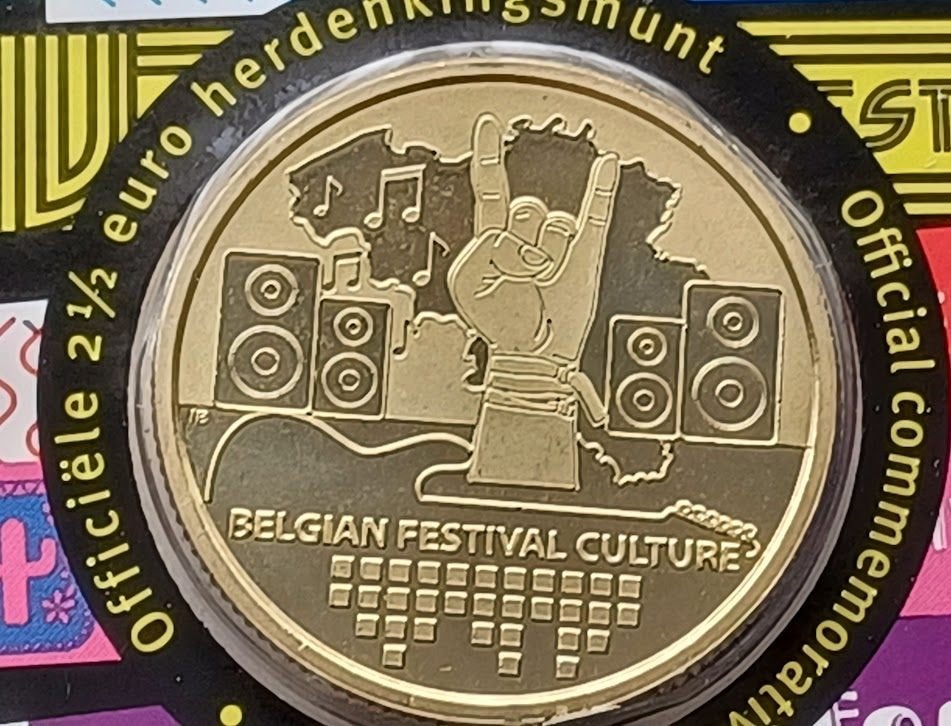 België 2,5 euromunt 2023 ‘Belgische Festivalcultuur’ BU, Postzegels en Munten, Munten | Europa | Euromunten, Verzenden, België
