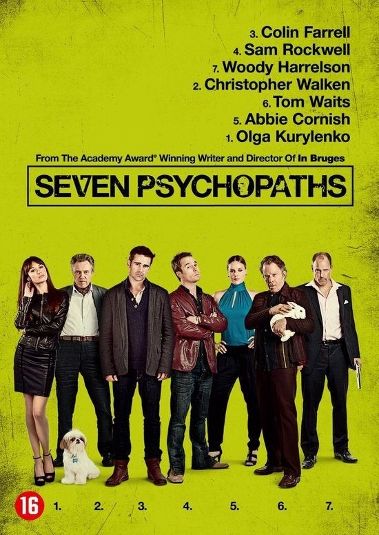 Seven Psychopaths (2012) DVD Sam Rockwell TOP CLASSIC, Verenigde Staten, Thriller, Engels, Alle leeftijden