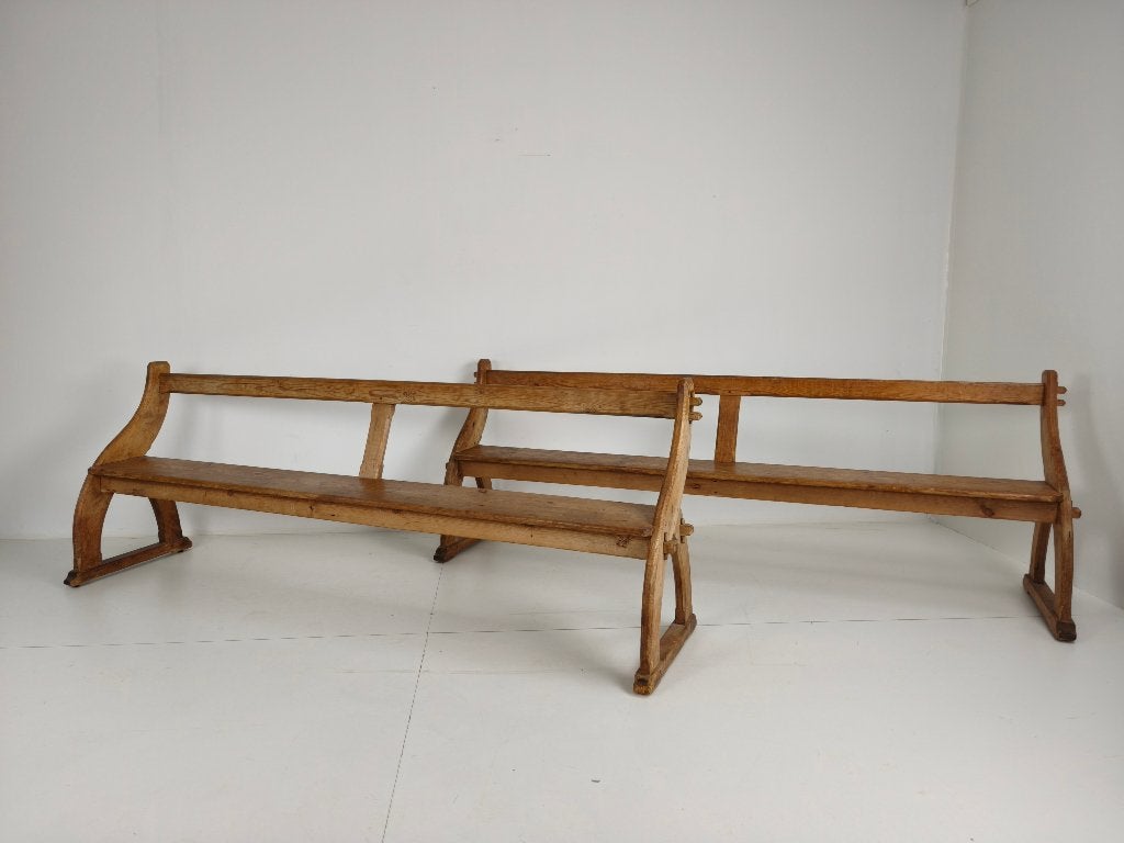 Set van 2 Victoriaanse Schoolbanken – Circa 1900, Engeland, Ophalen of Verzenden