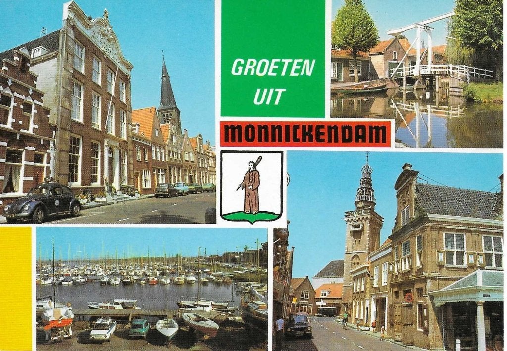 Monnickendam- -4-luik., Ophalen of Verzenden, 1980 tot heden, Gelopen, Noord-Holland