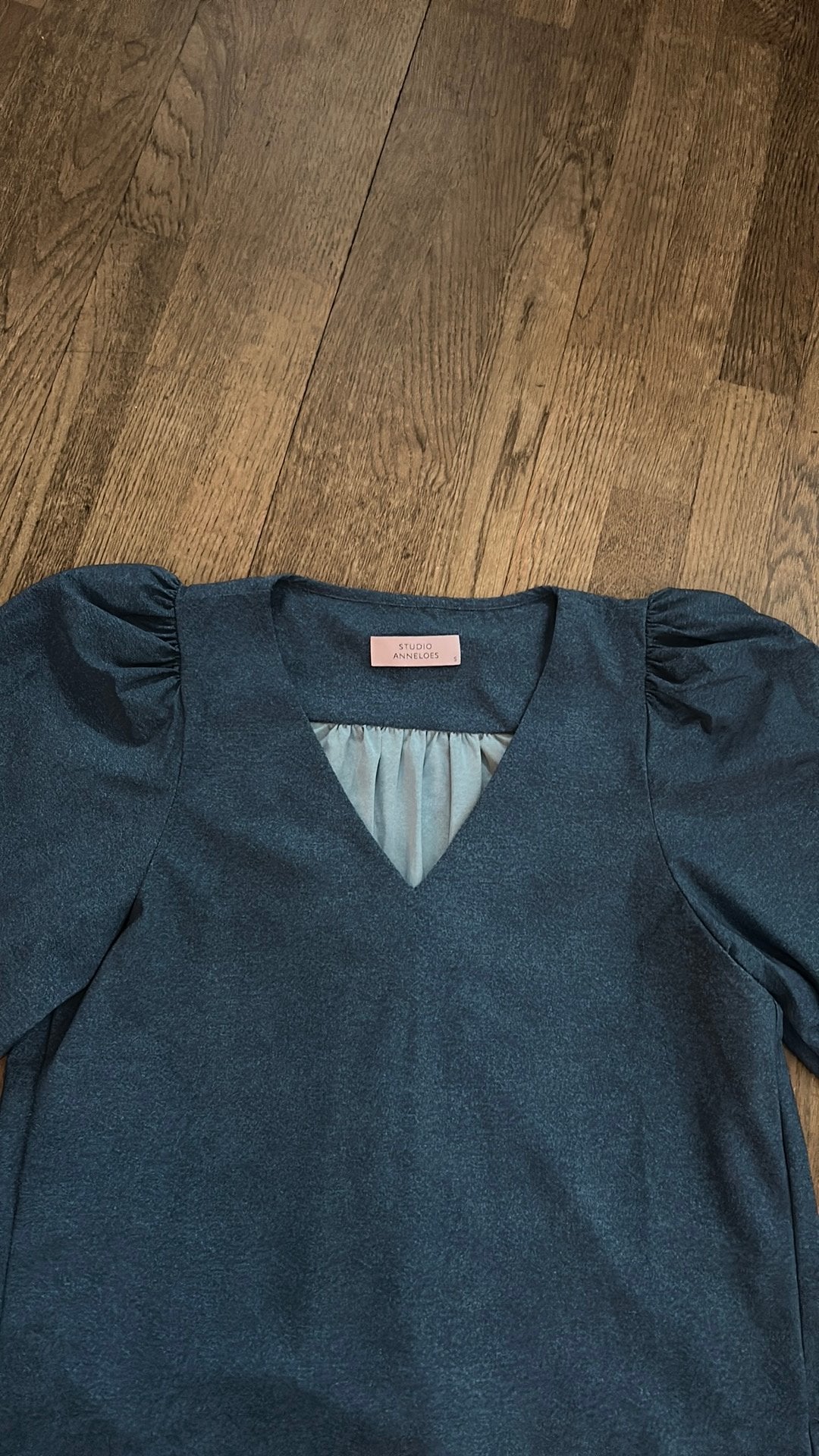Studio Anneloes denim top LES travelstof nieuw S, Blauw, Nieuw, Ophalen of Verzenden, Lange mouw