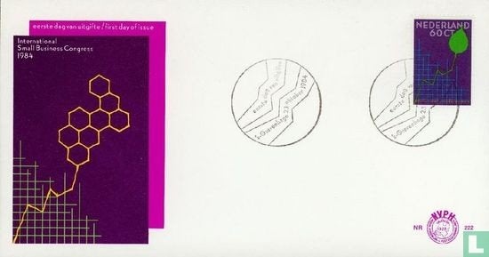 FDC E222 Small Business Congres 1984 NL onbeschreven, Ophalen of Verzenden, Nederland