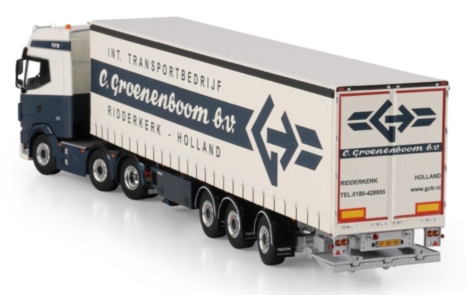 WSI DAF XG+ + OPLEGGER - GROENENBOOM, Hobby en Vrije tijd, Modelauto's | 1:50, Wsi, ., Nieuw, Ophalen of Verzenden