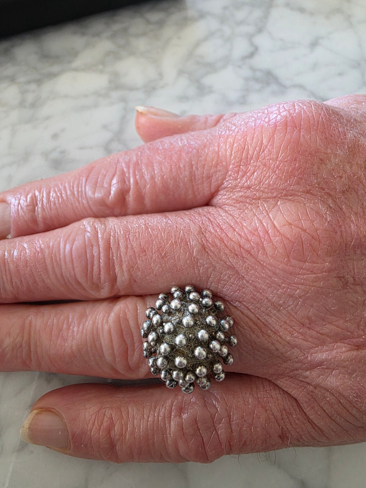 Antieke Zilveren Begeer Ring | Zeeuwse Knop Stijl | Vintage, Sieraden, Tassen en Uiterlijk, Ophalen of Verzenden, 18 tot 19, Zilver