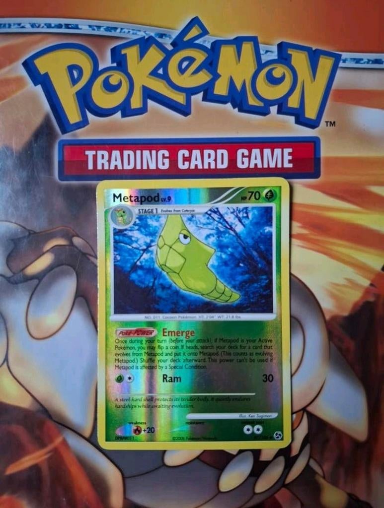 Metapod 47/106 Great Encounters pokemon kaart reverse holo, Ophalen of Verzenden, Gebruikt, Losse kaart, Foil
