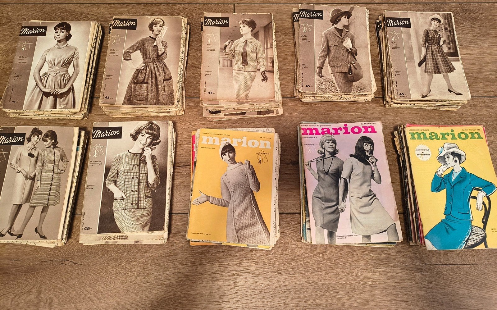 partij 120x Marion vintage kledingpatronen 1960 t/m 1969, Hobby en Vrije tijd, Ophalen, Gebruikt, Marion