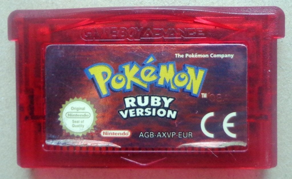 Pokemon Ruby Version voor de Gameboy Advance, Avontuur en Actie, Gebruikt, 1 speler, Ophalen of Verzenden