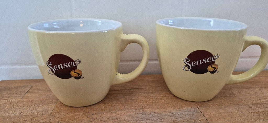 2 vanille Senseo koppen douwe egberts nieuw, Nieuw, Ophalen of Verzenden, Modern, Kop(pen) en/of Schotel(s)