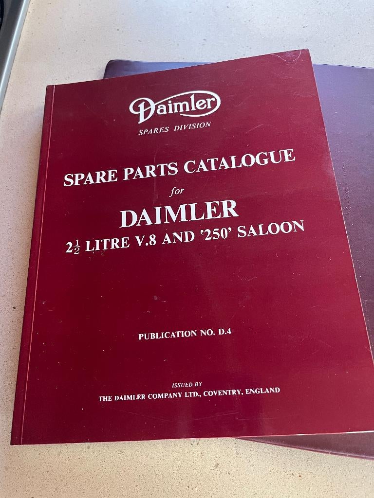 Daimler MK2 spare  parts boek & map, Boeken, Auto's | Folders en Tijdschriften, Ophalen of Verzenden, Zo goed als nieuw, Overige merken