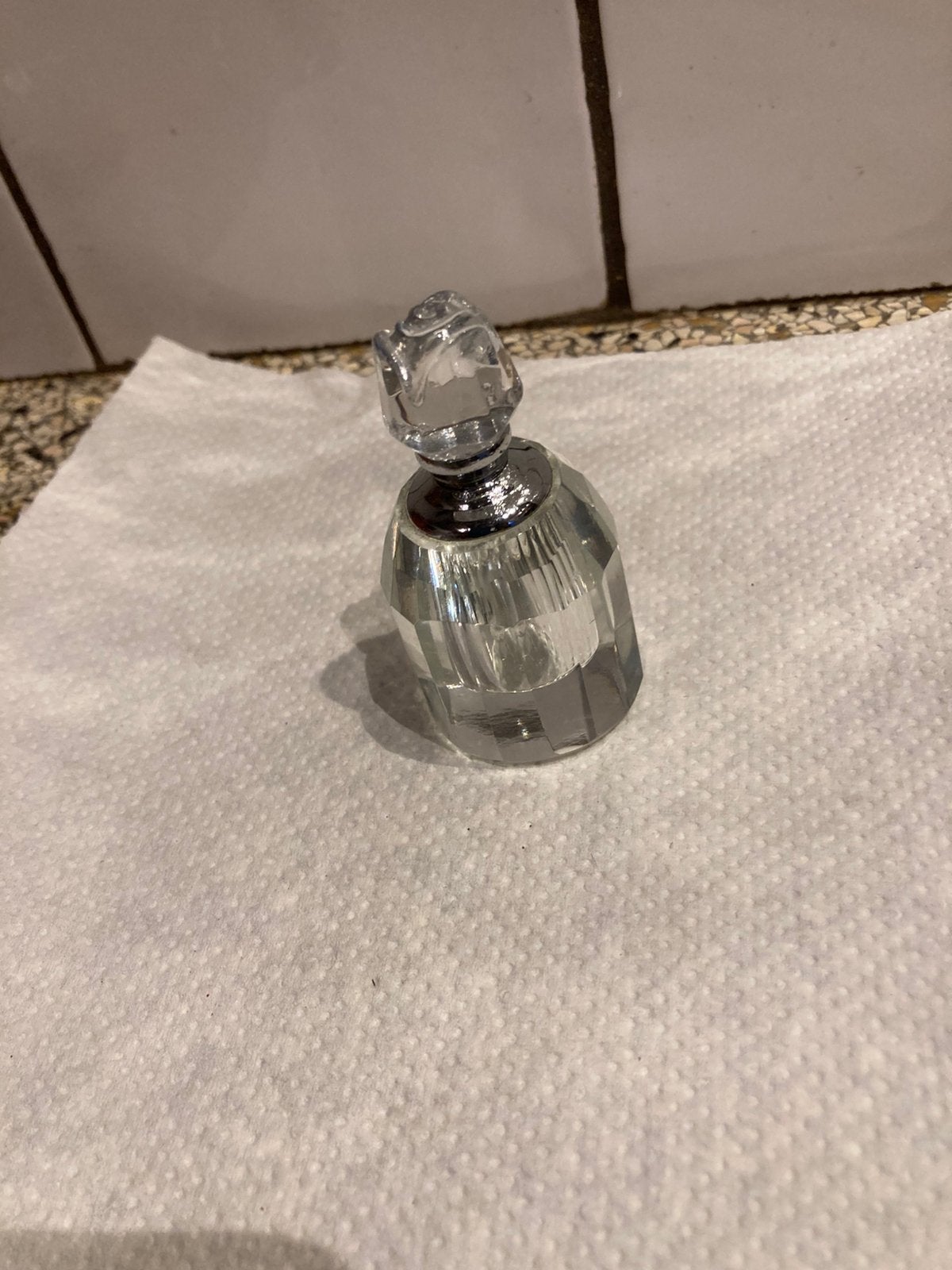 Mooi parfum flesje, Ophalen of Verzenden, Zo goed als nieuw, Miniatuur