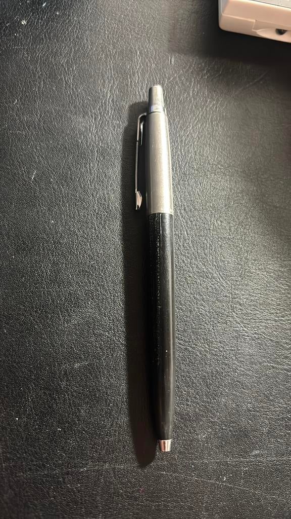 Vintage zwarte Parker pen, Verzenden, Zo goed als nieuw, Balpen, Parker